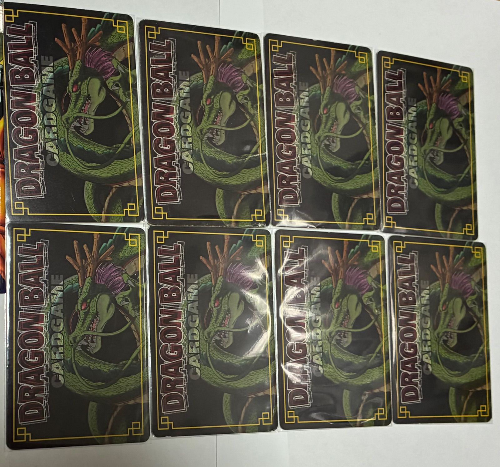 ドラゴンボールカードゲーム【左側の緑色の台紙と空パックは＋1500円で