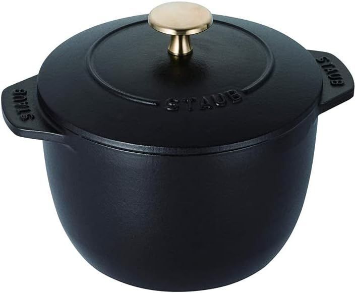 ストウブ staub ラ ココット de GOHAN M 16㎝　ブラック ご飯鍋　フランス製