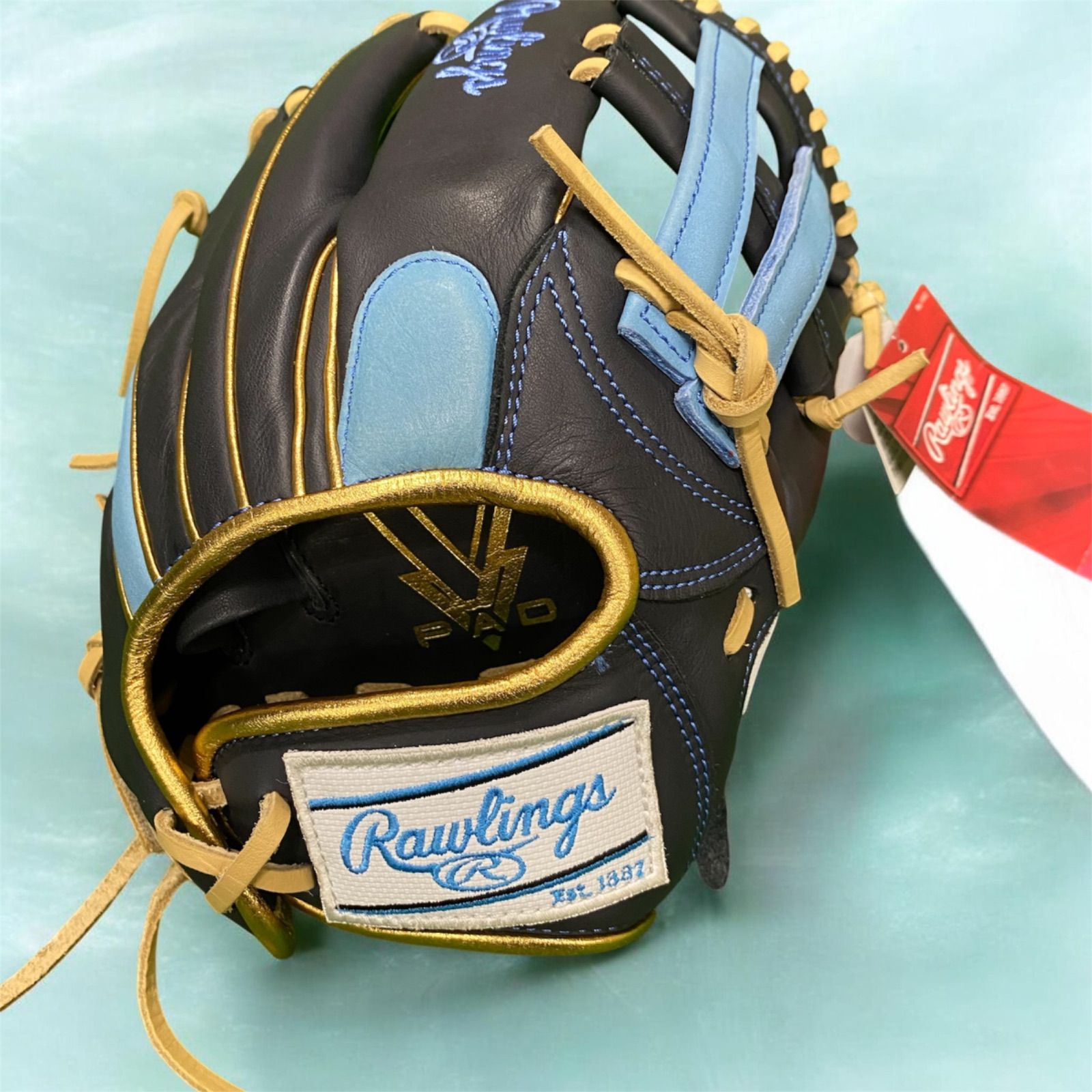 新品　Rawlings 軟式グローブ ネイビーホワイト　オールラウンド　限定　右 新品 Rawlings 軟式グローブ ネイビーホワイト オールラウンド 限定 右