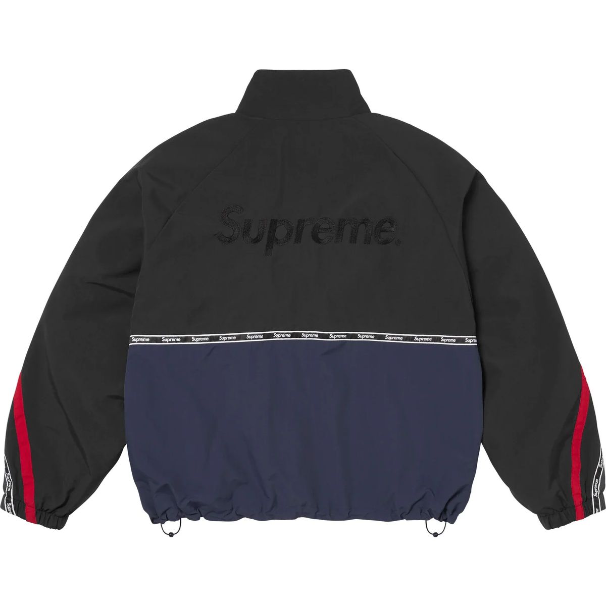 Supreme ロゴ テープ トラック ジャケット ネイビー - 26SS M - メルカリ