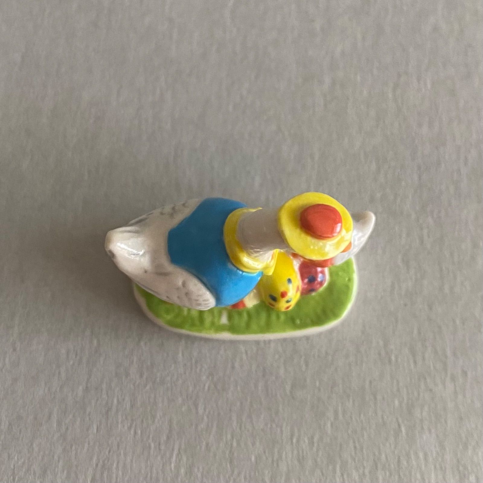 仲良しがちょう親子のイースターのフェーブ／鳥／フランス雑貨／陶器
