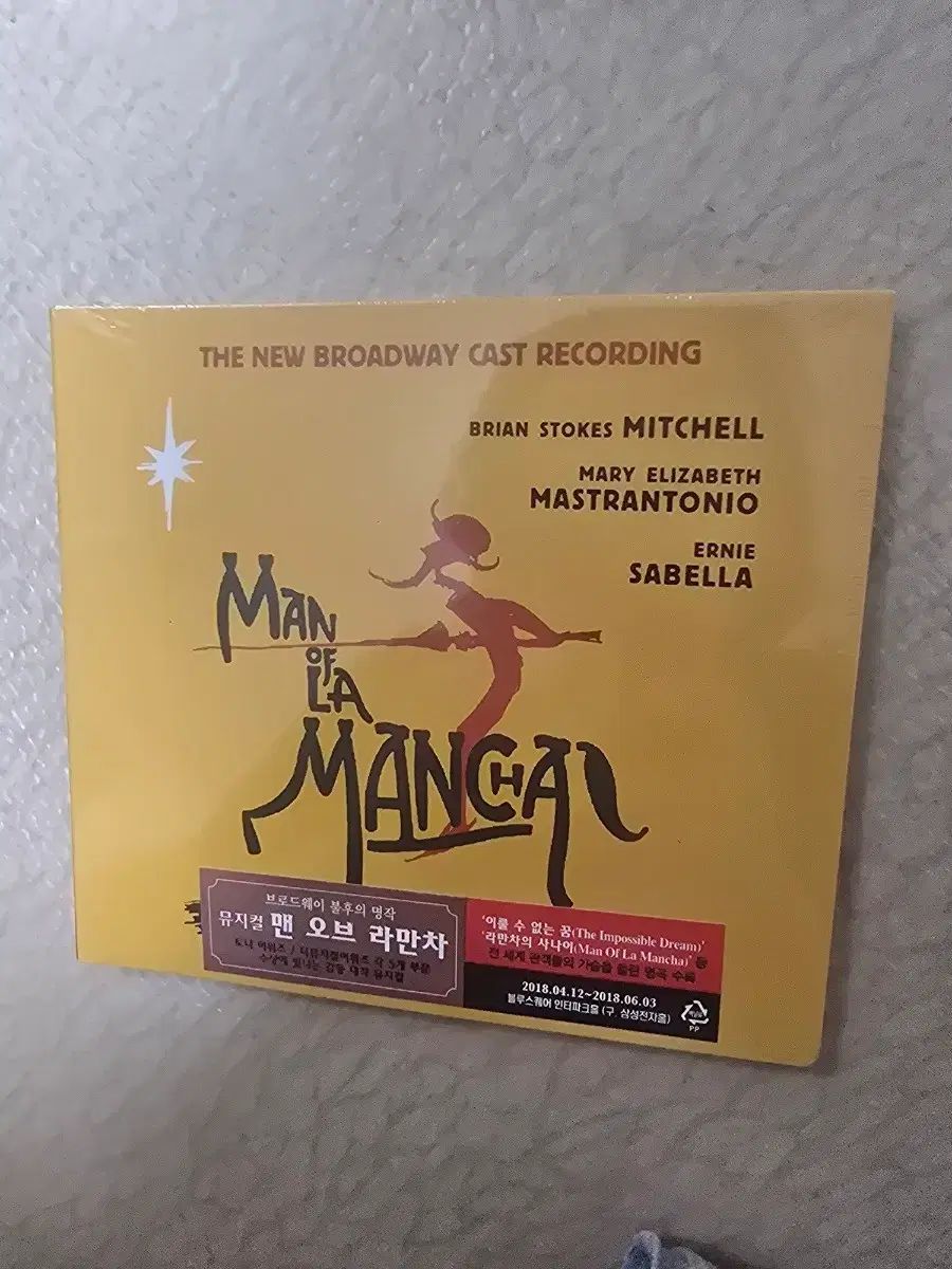 男 OF ラマンチャ OST Broadway Cast CD