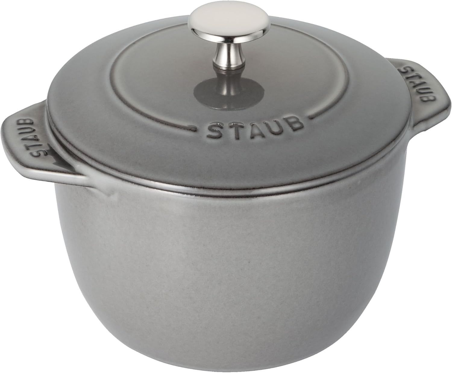 ストウブ staub ラ ココット de GOHAN S 12㎝　グレー ご飯鍋　フランス製