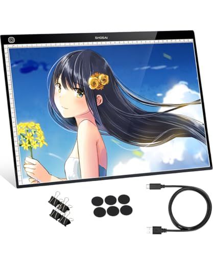 匠彩 トレース台 A3 和遥キナ先生推薦LED軽量薄型ライトボックス 無段階調光ライトテーブルｍａ