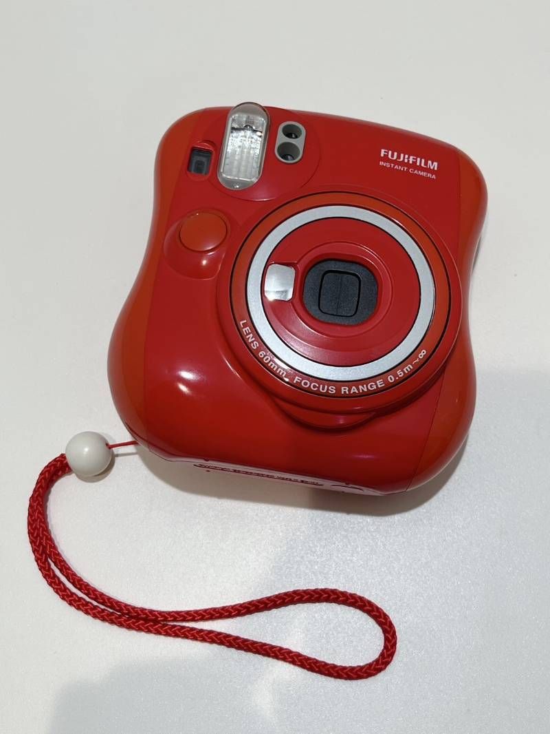 FUJITSU instax mini 25 チェキ インスタントカメラ レッド 限定カラー 希少品