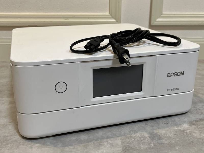 EPSON EP-883AW インクジェットプリンター 20年製 ホワイト 動作確認