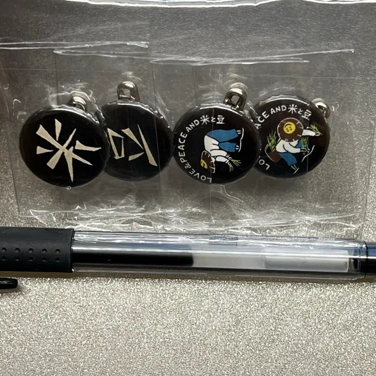 新品 KAPITAL 米と豆 カフスボタン 1set (4個)
