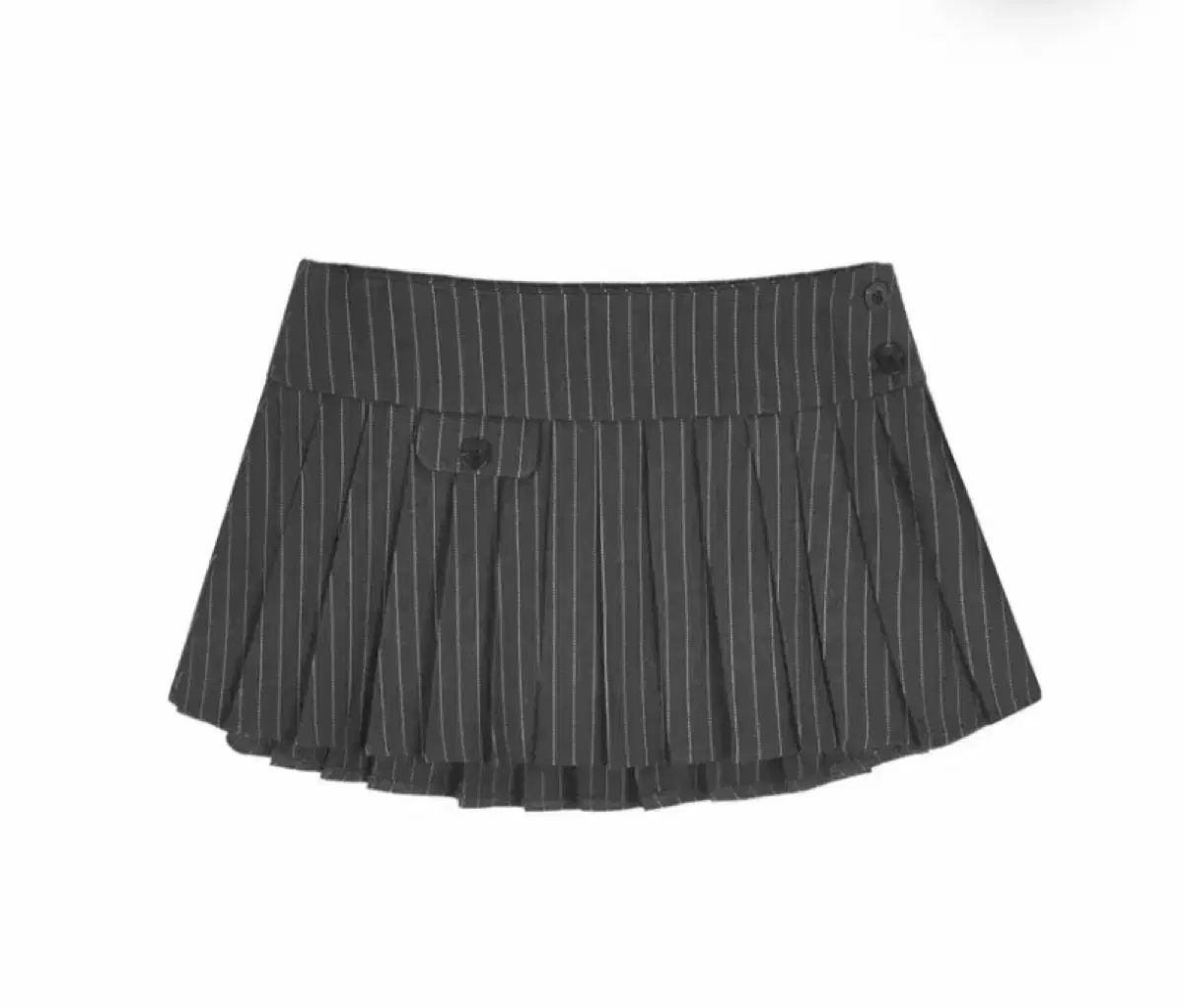 シアー カヌレ スカート グレー Canele fake pocket スリータイムズ ロギャル