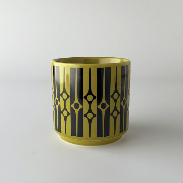 Hornsea プランターカバー M Geo Chartreuse 植木鉢 鉢 イギリス ミッドセンチュリー 英国 ホーンジー レトロ おしゃれ 食器 80855