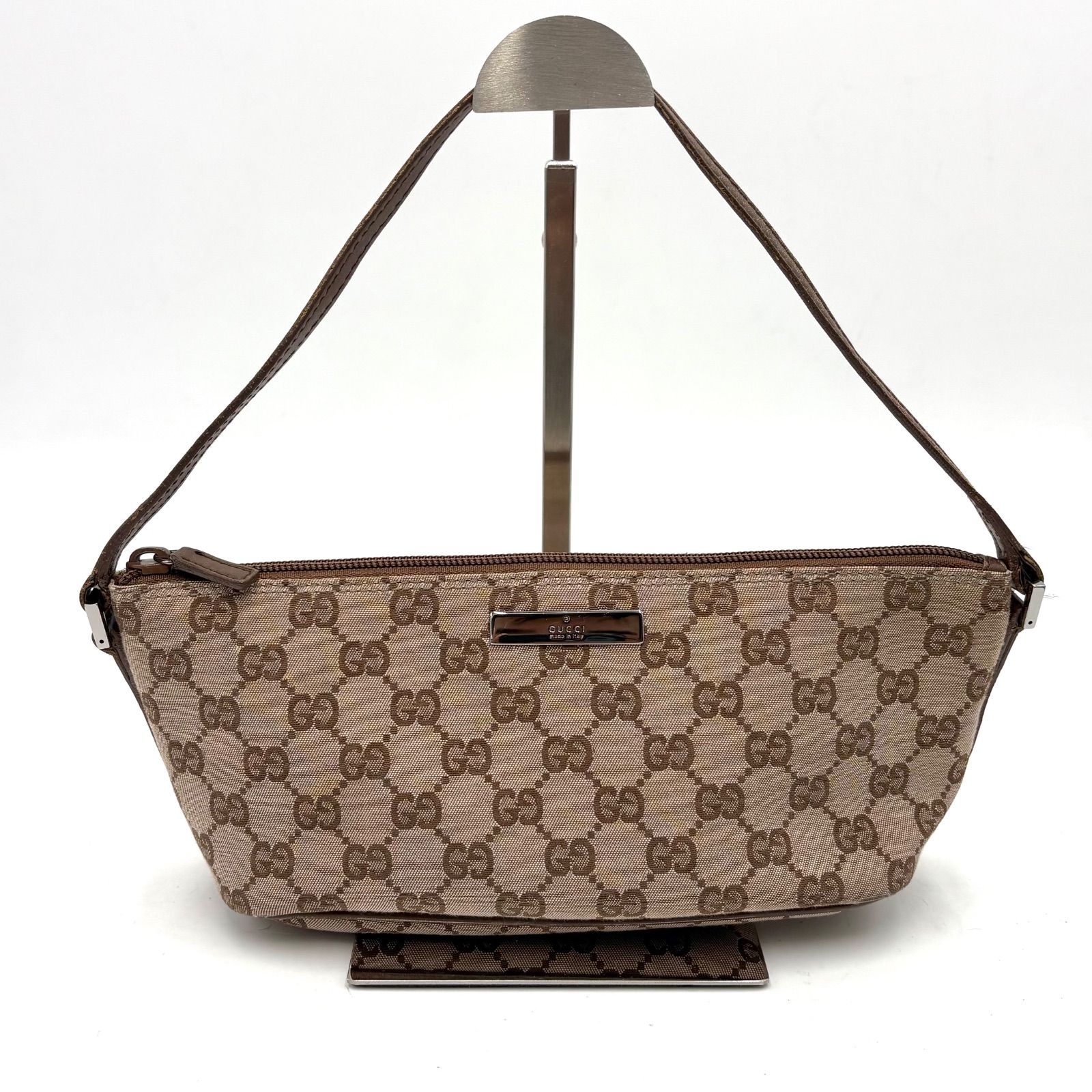 美品◎GUCCI グッチ GGキャンバス アクセサリーポーチ ハンドバッグ 