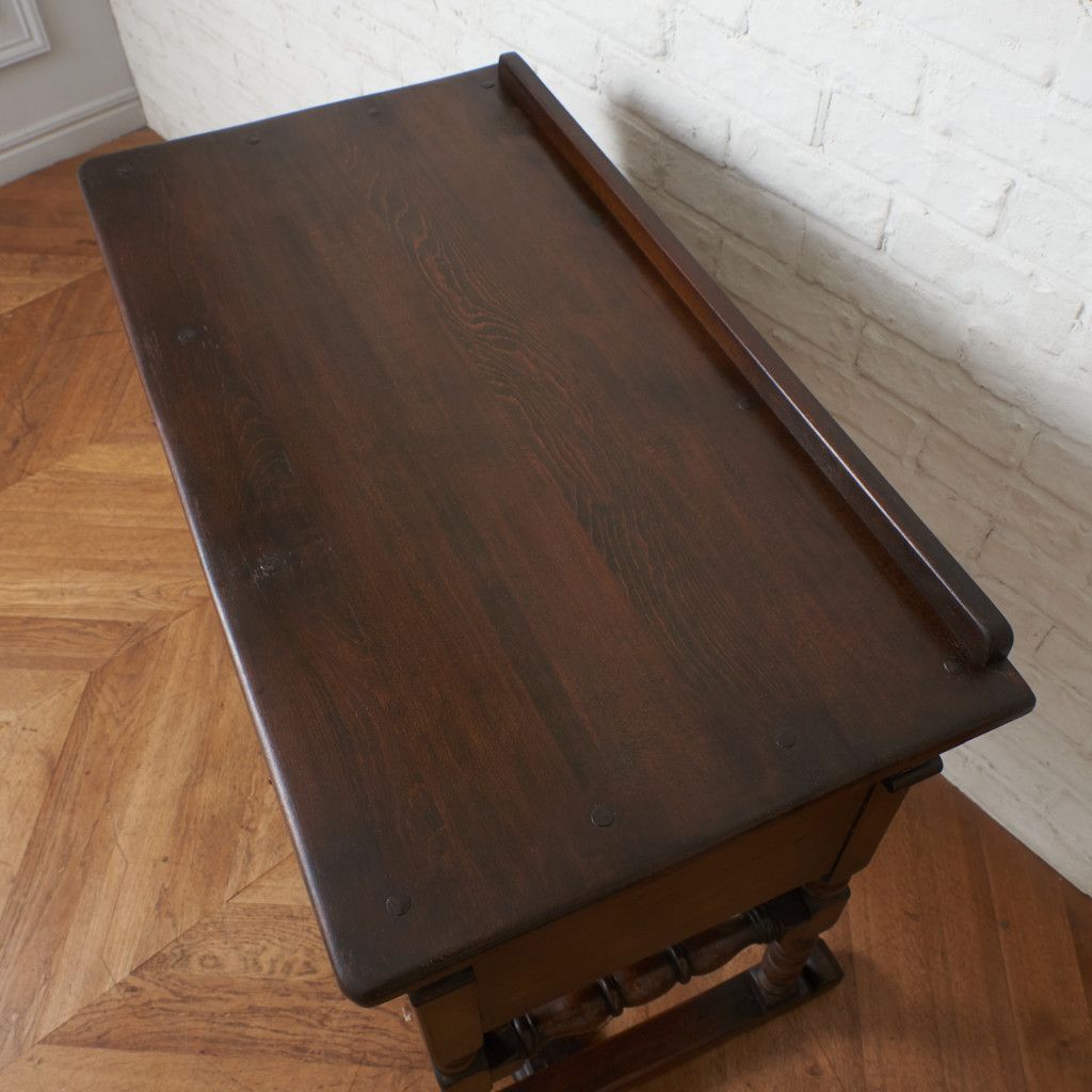 レア ERCOL オールドコロニアル コンソール テーブル 英国 アーコール 無垢材 エルム 木製 デスク サイドボード 飾り台 イギリス 83440