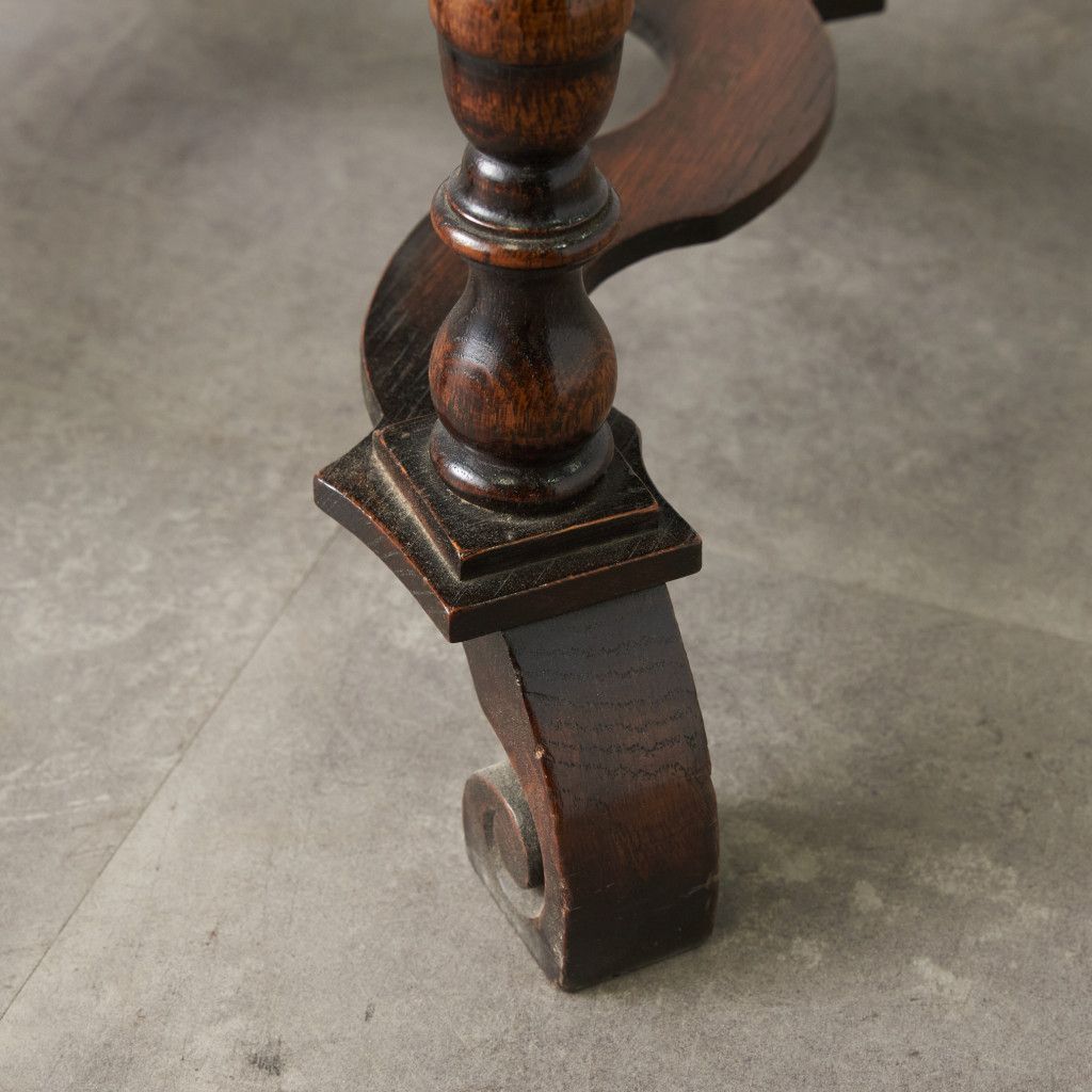 英国 Laidler Robsons Furnishers アンティーク コンソール サイドテーブル オーク 引き出し 飾り台 ウィリアム & メアリー様式 86231
