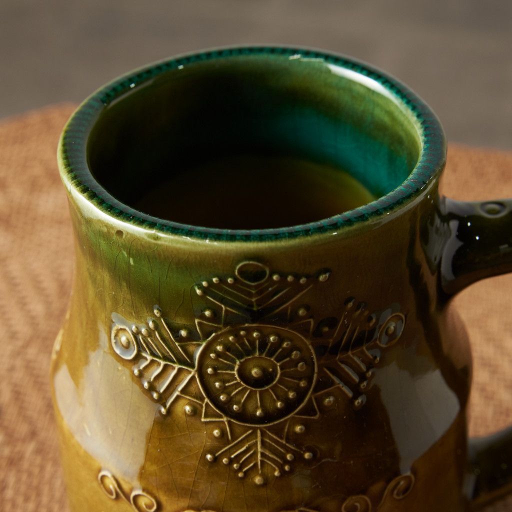 西ドイツ German Art Pottery ヴィンテージ フラワーベース 花器 陶器 