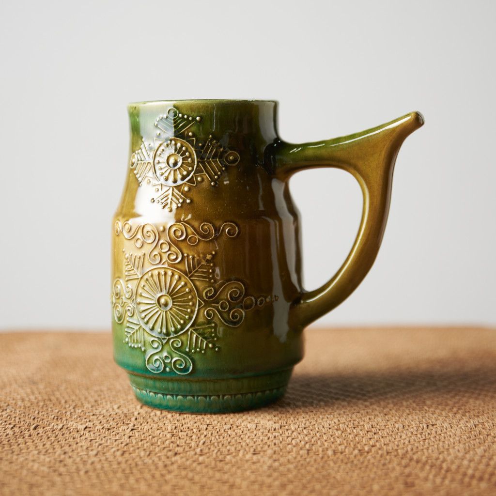 西ドイツ German Art Pottery ヴィンテージ フラワーベース 花器 陶器 