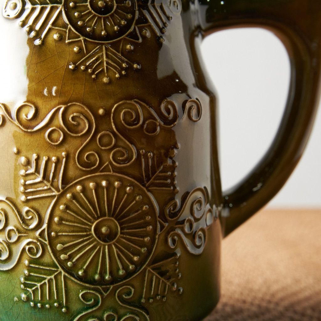 西ドイツ German Art Pottery ヴィンテージ フラワーベース 花器 陶器 