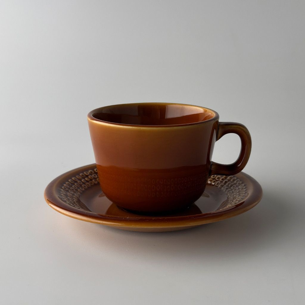 レア WEDGWOOD BIRBICAN カップ&ソーサー 英国 ヴィンテージ ウェッジウッド バービカン コーヒーカップ ビンテージ オレンジ 75806