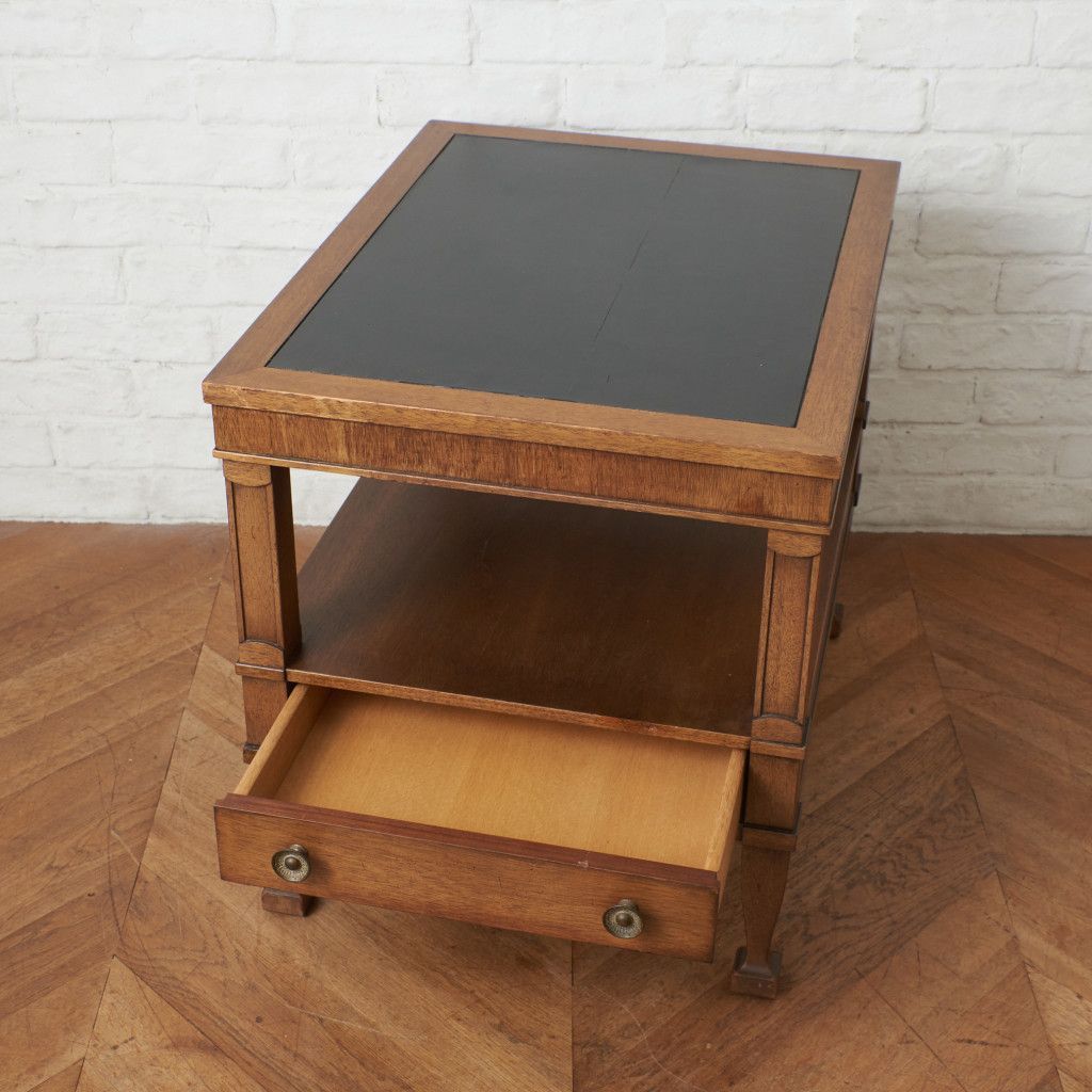 定価22万 Drexel Heritage エンドテーブル トライユン 引き出し付 サイドテーブル ナイトテーブル クラシック TRIUNE ドレクセル 76241