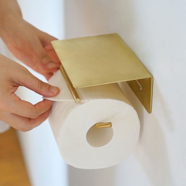 真鍮 ペーパーホルダー put ヴィンテージ風 ブラス ゴールド トイレットペーパーホルダー DIY レトロ おしゃれ インテリア 88336
