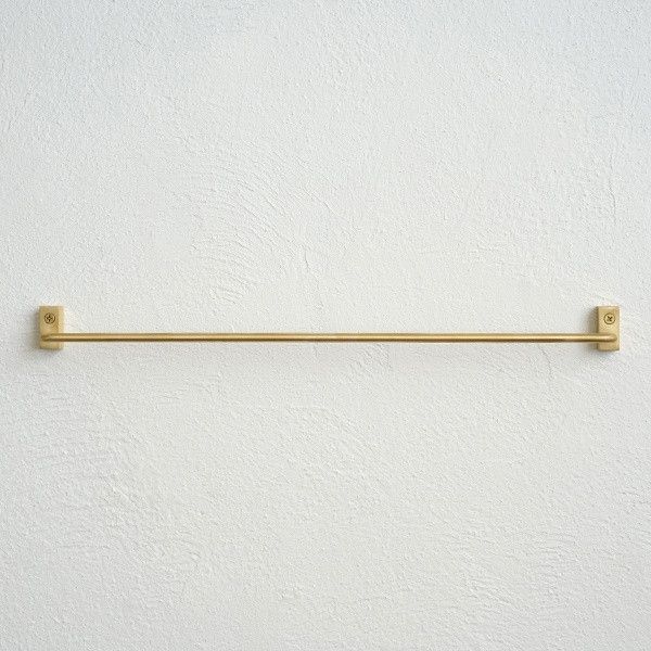 真鍮 タオルハンガー long ヴィンテージ風 ブラス ゴールド 洗面所 キッチン DIY タオル掛け タオルバー レール インテリア 88339