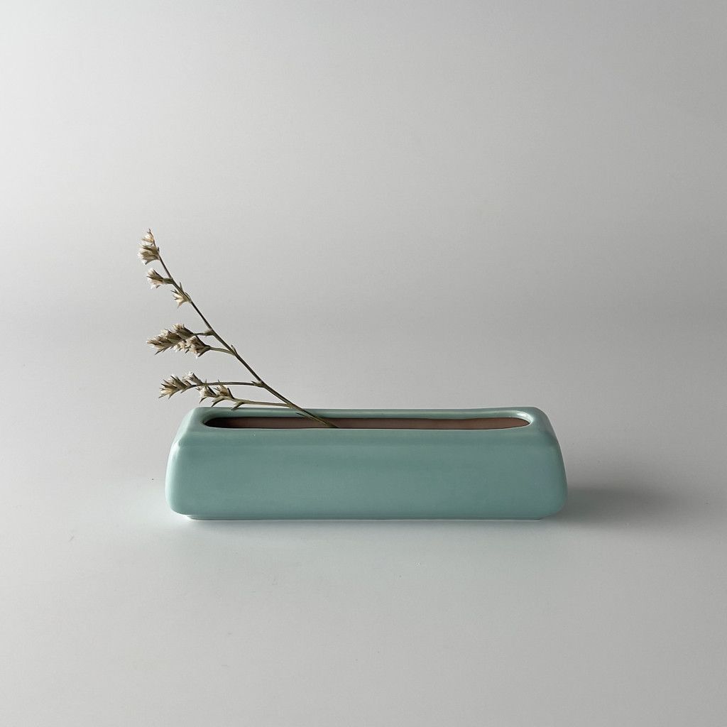 英国 イギリス プールポッタリー Poole Pottery フラワーベース 花器 陶器 花瓶 オブジェ Twintone ツイントーン ヴィンテージ 77969