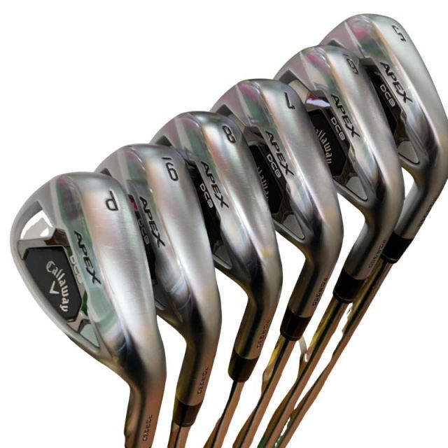 【中古】 キャロウェイ APEX DCB(2021) 6S アイアンセット IR NS PRO ZELOS 7 (フレックスS) メンズ 男性用 右利き 右用 Cランク ゴルフクラブ