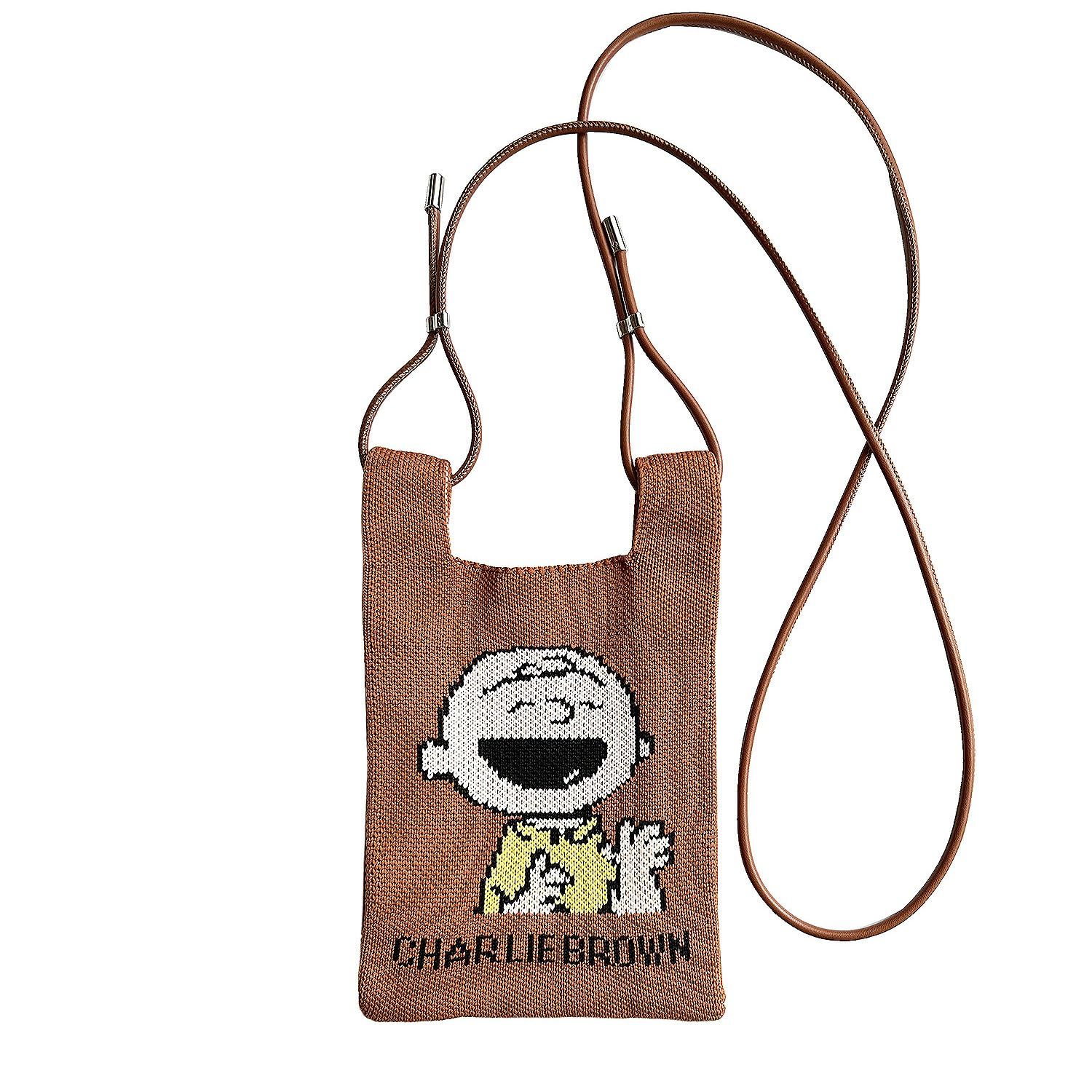 [ルートート] 8339 スヌーピー SNOOPY ショルダー付 ミニトート IP ベビールー PEANUTS (チャーリーブラウン ブラウン) [チャーリーブラウン ブラウン]