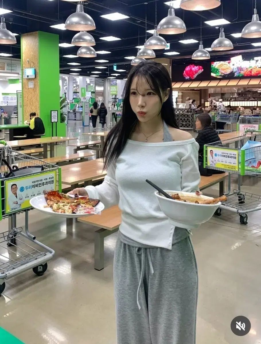 럽쑨製作 モッツァレラ チーズ トレーナー パンツ グレー ロング丈