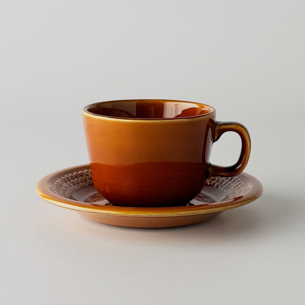 レア WEDGWOOD BIRBICAN カップ&ソーサー 英国 ヴィンテージ ウェッジウッド バービカン コーヒーカップ ビンテージ オレンジ 91563