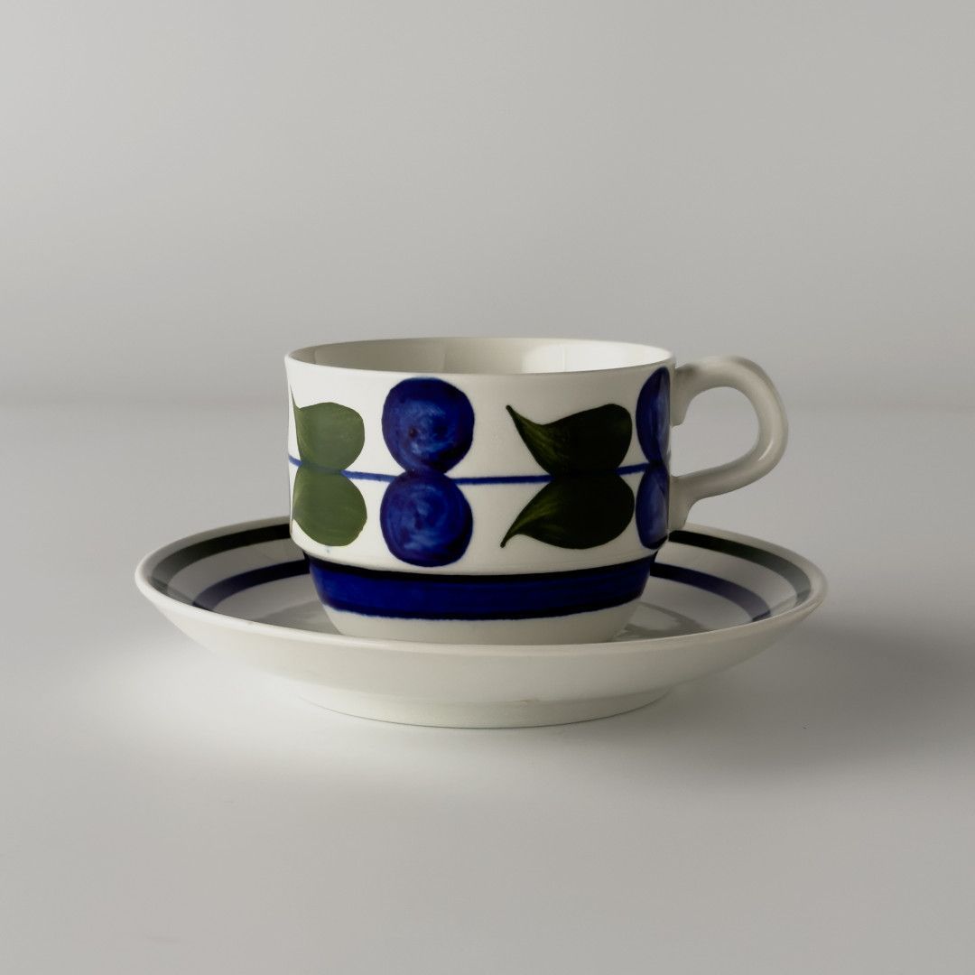 スウェーデン RORSTRAND カップ ＆ ソーサー Irene 北欧 ヴィンテージ 陶器 コーヒーカップ 食器 ロールストランド イレーネ 92043