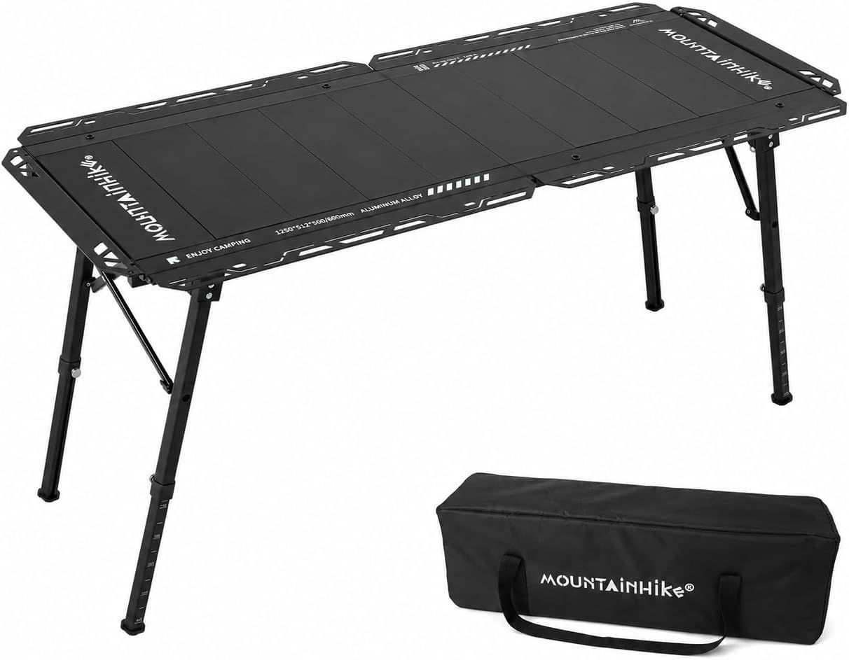 Montainhiker 5ユニット アウトドアキャンプテーブル IGT 折りたたみ式 アルミ合金製 高さ調節40〜65cm 幅拡張可能 耐荷重60kg 加厚収納バッグ付き モジュール互換 14,957円