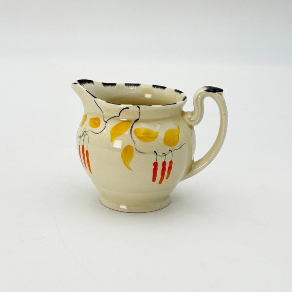 イギリス Coronet Ware ミルクピッチャー 英国 ヴィンテージ ジャグ クリーマー 陶器 ミルクポット オブジェ 食器 ビンテージ 93305