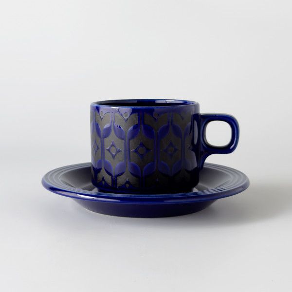 HORNSEA エアルーム ミッドナイトブルー カップ & ソーサー 英国 ヴィンテージ 食器 コーヒーカップ ホーンジー HEIRLOOM 93644