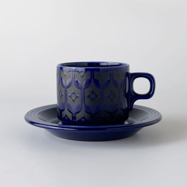 HORNSEA エアルーム ミッドナイトブルー カップ & ソーサー 英国 ヴィンテージ 食器 コーヒーカップ ホーンジー HEIRLOOM 93647