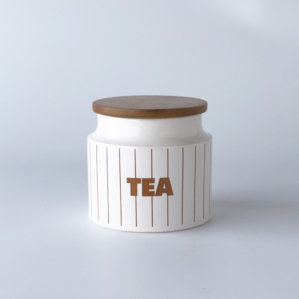 HORNSEA ホーンジー STRIPE ストライプ TEA ティー キャニスター 紅茶 イギリス ヴィンテージ ジャー 保存容器 ホーンジー レア 94026