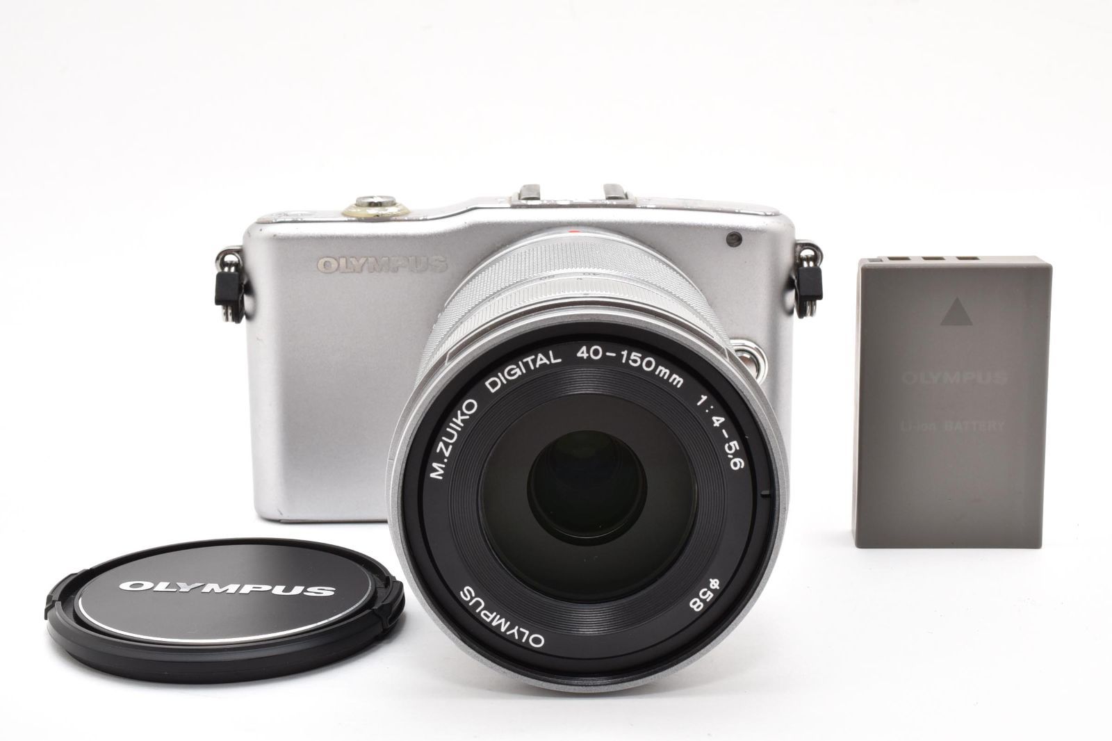 Olympus ミラーレス一眼 ホワイト 40-150mmレンズ付き ☆実用品☆ OLYMPUS オリンパス PEN mini E-PM1 M.Zuiko 40-150mm