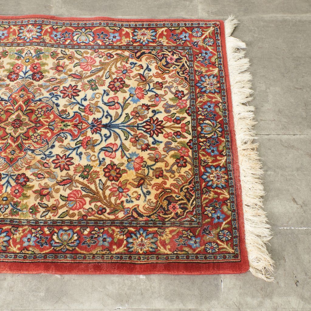 イラン産 ウール 絨毯 ラグ 機械織り 1240x820 敷物 玄関 マット