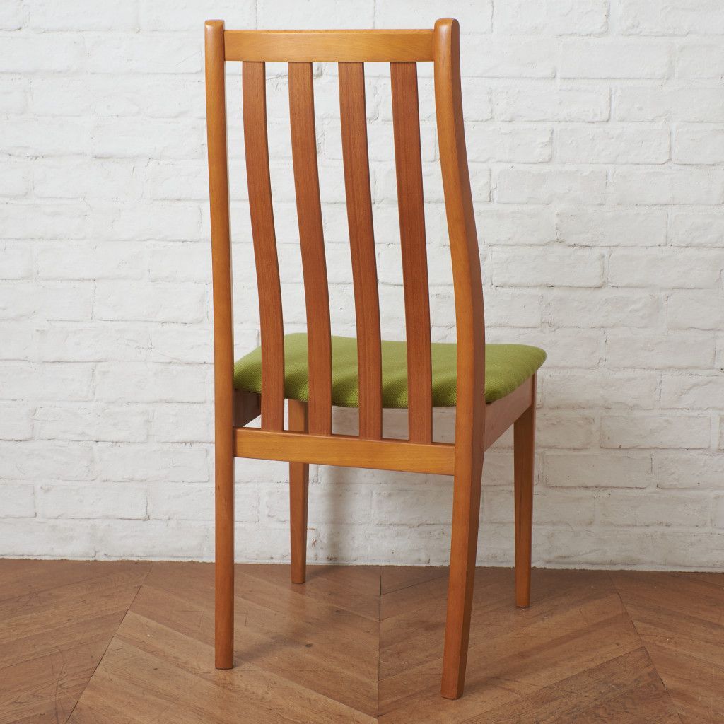 張替済 イギリス ヴィンテージ スラットバック ダイニングチェア 木製 