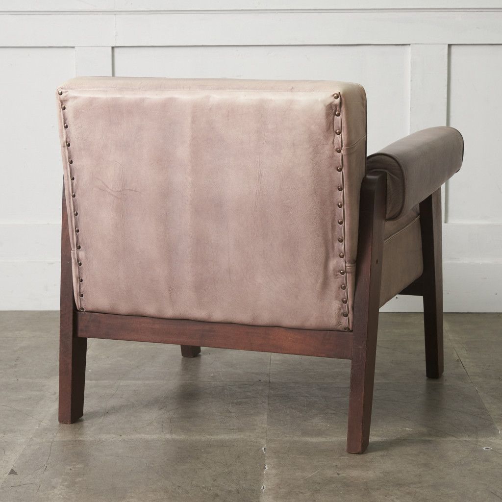 Pierre Jeanneret アームソファ 本革 1人掛け ヴィンテージ 肘掛け 