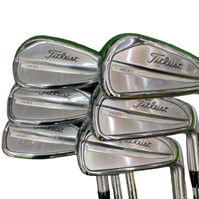 【中古】 タイトリスト Titleist T200(2023) 6S アイアンセット IR 純正特注シャフト (フレックスS) メンズ 男性用 右利き 右用 Bランク ゴルフクラブ
