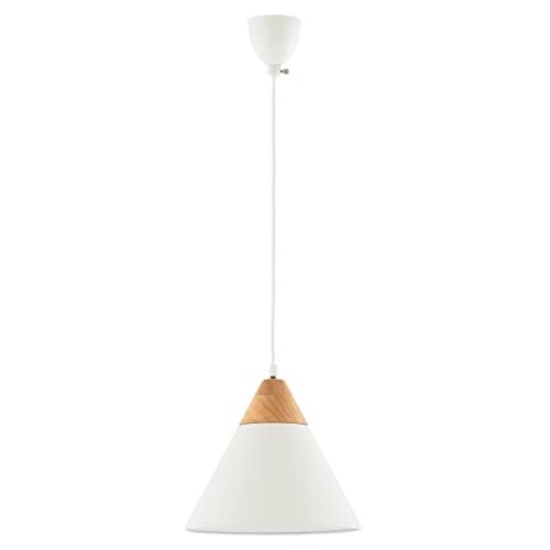 ぼん家具 ペンダントライト 北欧 天井照明 LED電球専用 1灯 直径29.7cm ダイニング リビング 工事不要 おしゃれ ホワイト 国内発送 8,176円