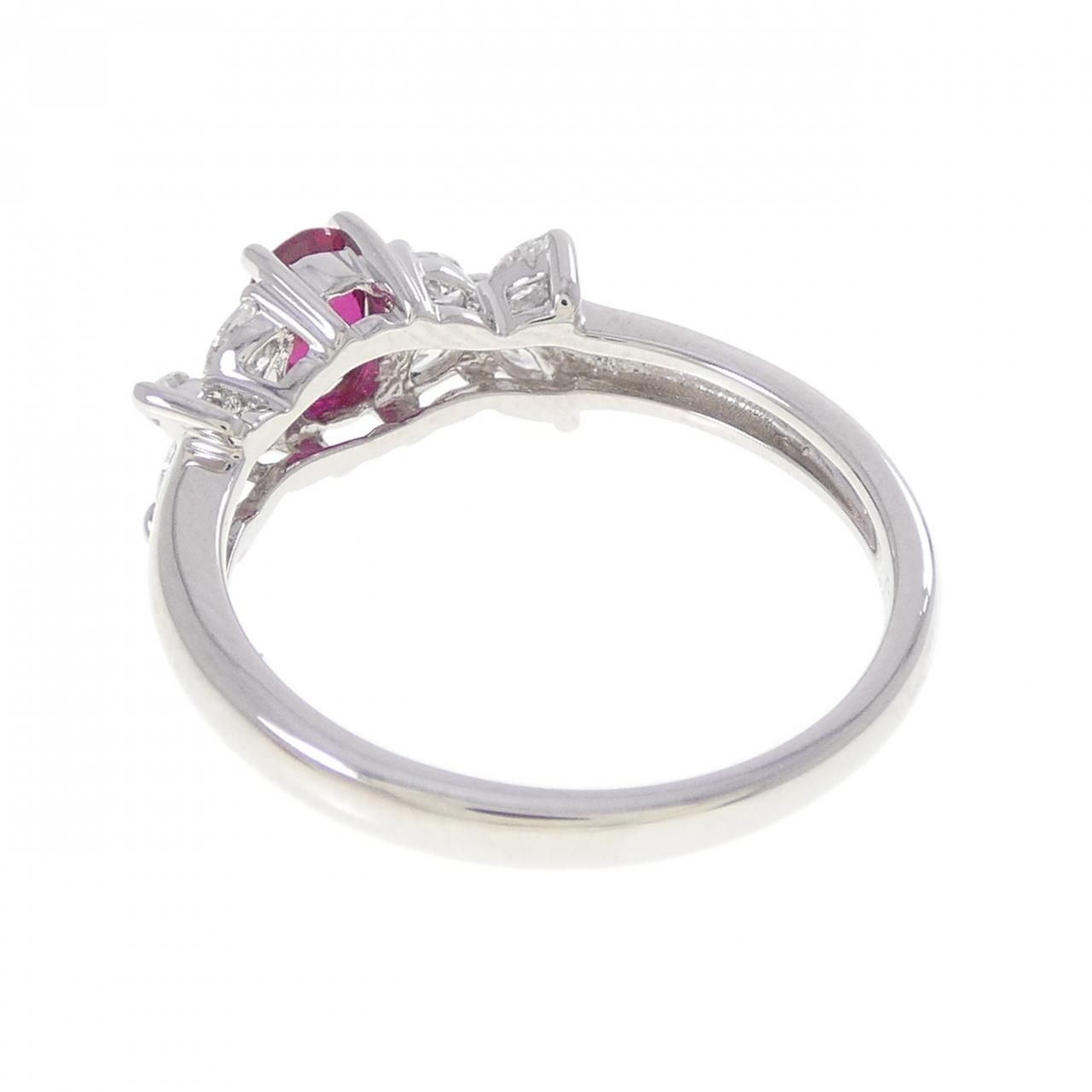 PT900 ルビー リング 0.47CT - メルカリ