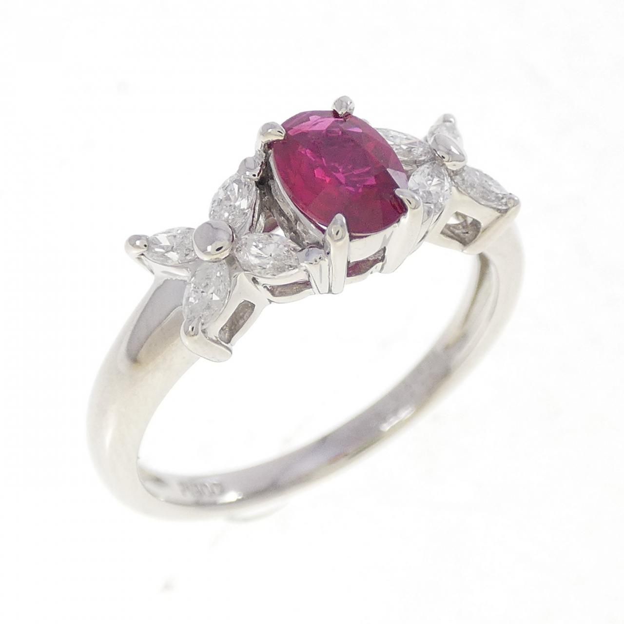 PT900 ルビー リング 0.47CT - メルカリ