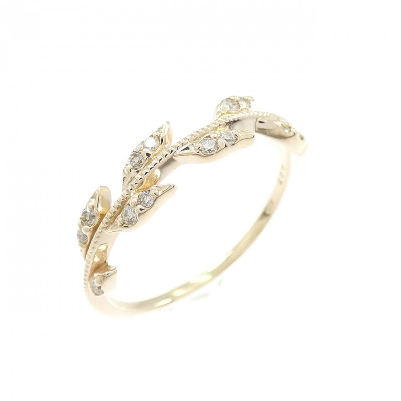 アガット ダイヤモンド ピンキーリング 0.07CT