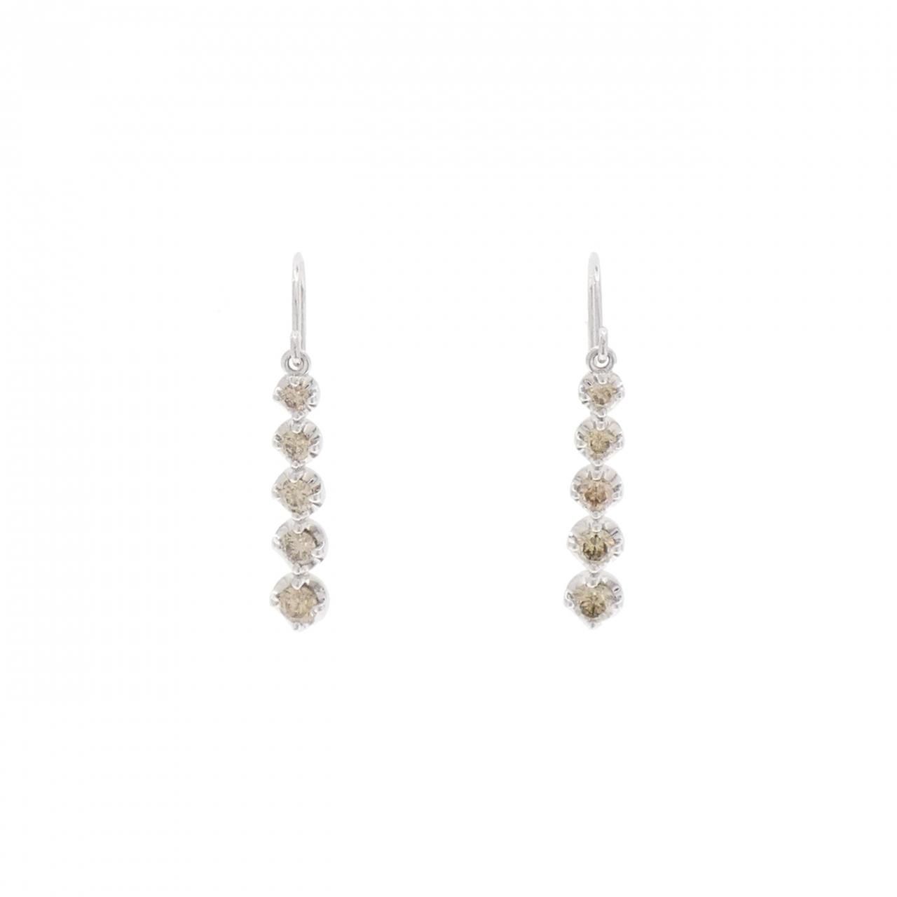 PT900/PT950 ダイヤモンド ピアス 0.30CT