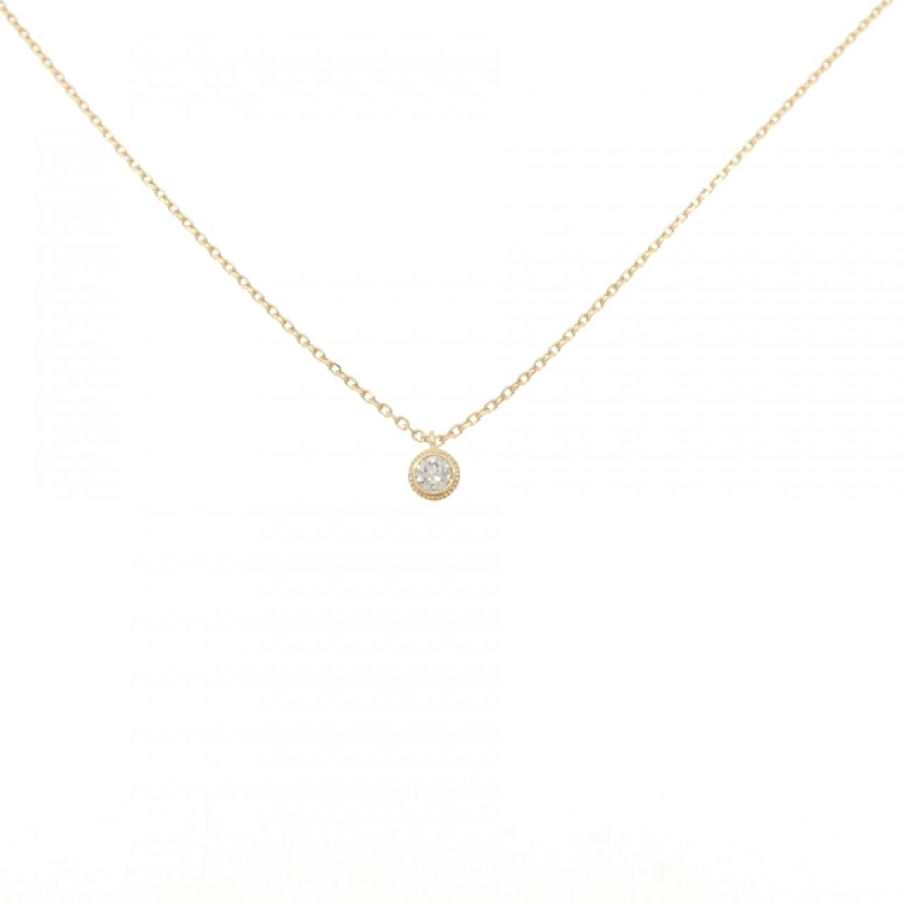 アガット ダイヤモンド ネックレス 0.06CT