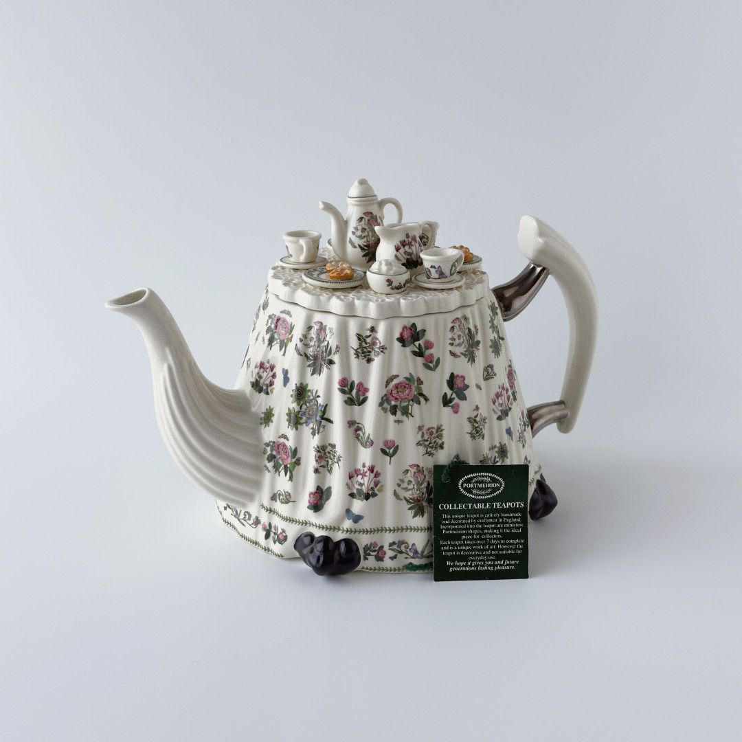 レア イギリス Portmeirion ボタニックガーデン ティーポット テーブルウェア ヴィンテージ 陶器 ポートメリオン BOTANIC GARDEN 98169