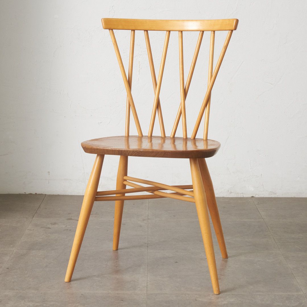レア ercol ラティスドチェア アーコール 英国 ヴィンテージ クロスバックチェア エックスバックチェア ダイニングチェア 椅子 98717
