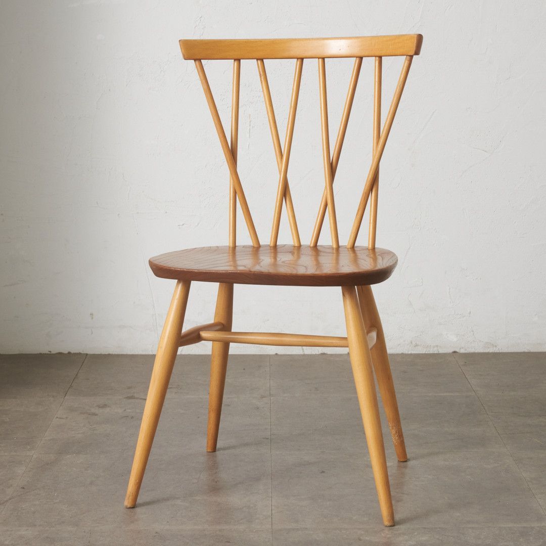 レア ercol ラティスドチェア 英国 ヴィンテージ アーコール クロスバックチェア エックスバックチェア ダイニングチェア 椅子 98720