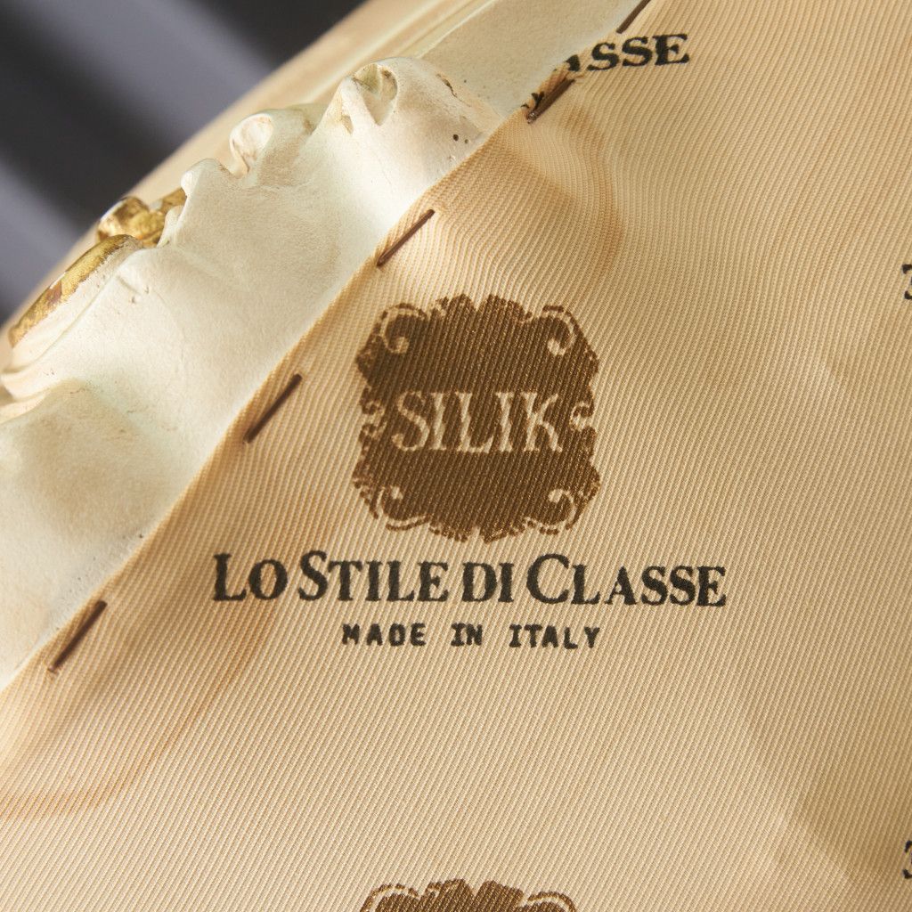 参考価格27万 SILIK サイドチェア イタリア シリック 木彫刻 ロココ