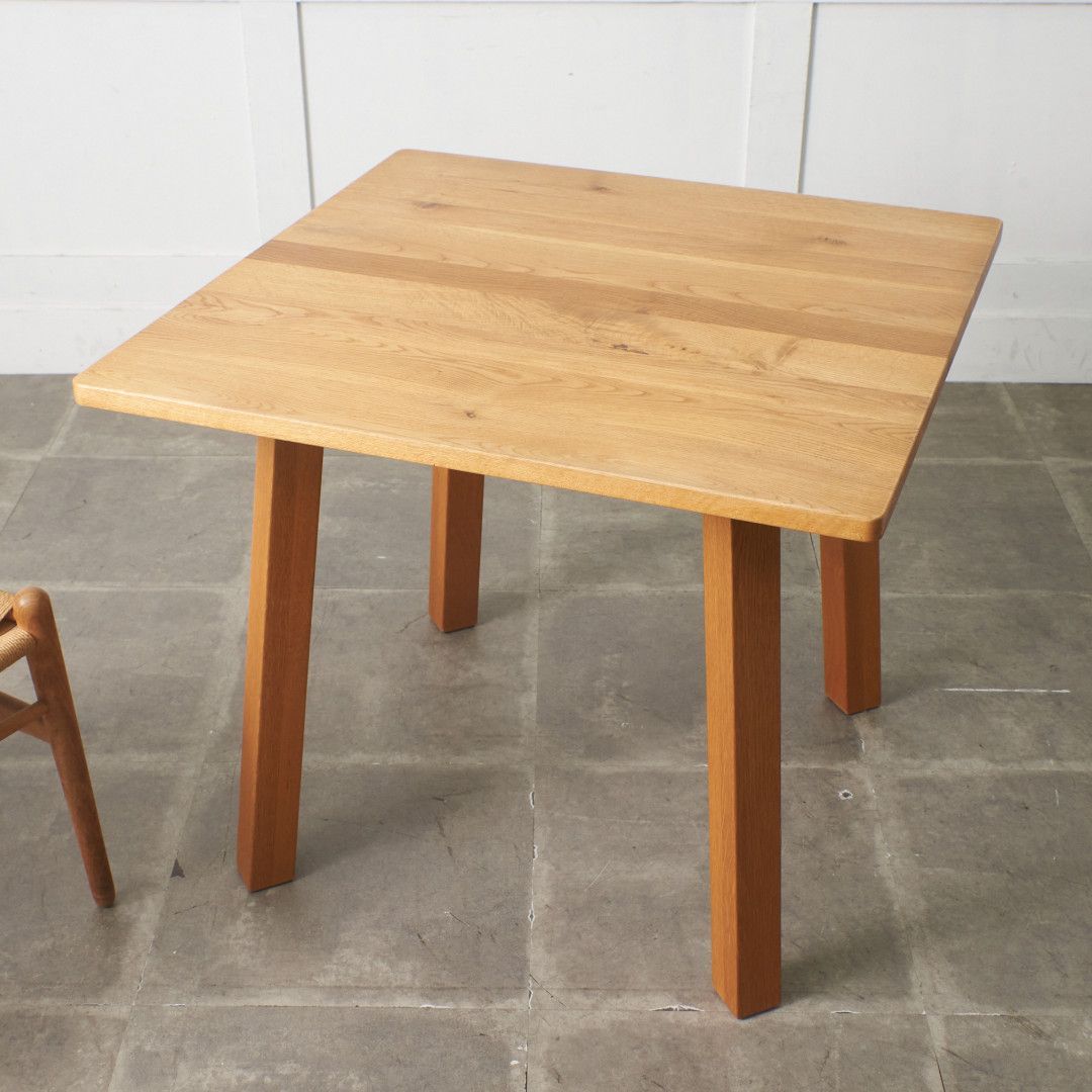 定価18万 広松木工 CORNICE スクエア ダイニングテーブル オーク 無垢材 W85 作業台 木製 テーブル 食卓 机 天然木 コルニーチェ 99060